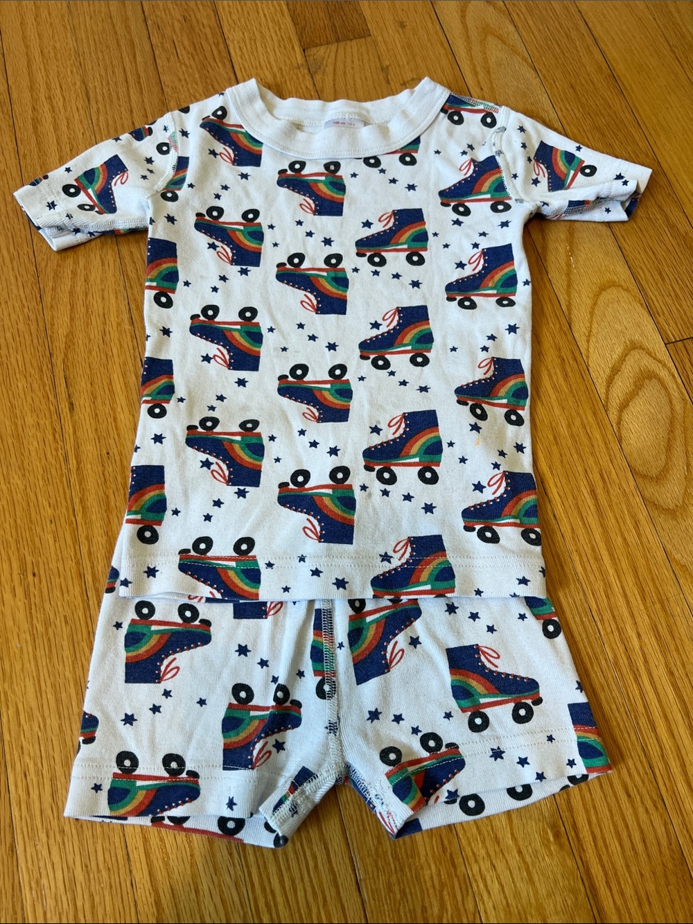Hanna Andersson Short John Pajamas, Roller Skate Print, 4 / 100cm
